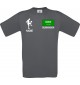 Männer-Shirt Fussballshirt Saudiarabien mit Ihrem Wunschnamen bedruckt, grau, L