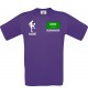 Männer-Shirt Fussballshirt Saudiarabien mit Ihrem Wunschnamen bedruckt, lila, L