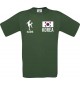 Kinder-Shirt Fussballshirt Korea mit Ihrem Wunschnamen bedruckt, dunkelgruen, 104