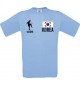 Kinder-Shirt Fussballshirt Korea mit Ihrem Wunschnamen bedruckt, hellblau, 104