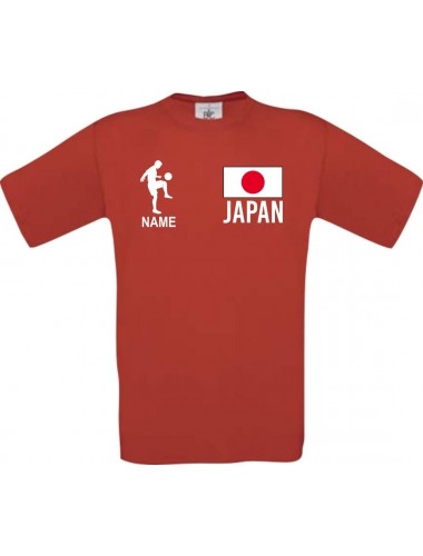 Kinder-Shirt Fussballshirt Japan mit Ihrem Wunschnamen bedruckt