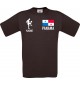 Männer-Shirt Fussballshirt Panama mit Ihrem Wunschnamen bedruckt, braun, L