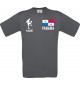Männer-Shirt Fussballshirt Panama mit Ihrem Wunschnamen bedruckt, grau, L