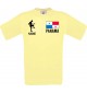 Männer-Shirt Fussballshirt Panama mit Ihrem Wunschnamen bedruckt, hellgelb, L