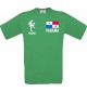 Männer-Shirt Fussballshirt Panama mit Ihrem Wunschnamen bedruckt, kelly, L