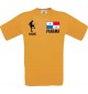 Männer-Shirt Fussballshirt Panama mit Ihrem Wunschnamen bedruckt, orange, L