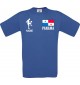 Männer-Shirt Fussballshirt Panama mit Ihrem Wunschnamen bedruckt, royal, L