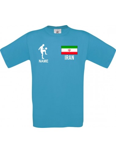 Kinder-Shirt Fussballshirt Iran mit Ihrem Wunschnamen bedruckt, atoll, 104