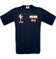 Kinder-Shirt Fussballshirt Iran mit Ihrem Wunschnamen bedruckt, blau, 104