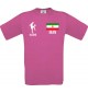 Kinder-Shirt Fussballshirt Iran mit Ihrem Wunschnamen bedruckt, pink, 104