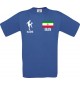 Kinder-Shirt Fussballshirt Iran mit Ihrem Wunschnamen bedruckt, royalblau, 104