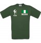 Männer-Shirt Fussballshirt Nigeria mit Ihrem Wunschnamen bedruckt, grün, L