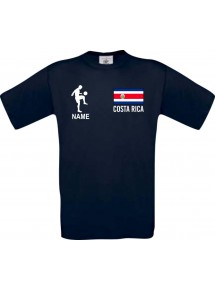 Kinder-Shirt Fussballshirt Costa Rica mit Ihrem Wunschnamen bedruckt