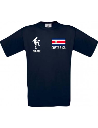 Kinder-Shirt Fussballshirt Costa Rica mit Ihrem Wunschnamen bedruckt