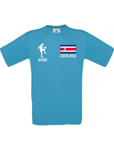 Kinder-Shirt Fussballshirt Costa Rica mit Ihrem Wunschnamen bedruckt, atoll, 104
