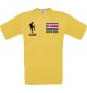 Kinder-Shirt Fussballshirt Costa Rica mit Ihrem Wunschnamen bedruckt, gelb, 104