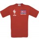 Kinder-Shirt Fussballshirt Costa Rica mit Ihrem Wunschnamen bedruckt, rot, 104