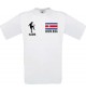 Kinder-Shirt Fussballshirt Costa Rica mit Ihrem Wunschnamen bedruckt, weiss, 104