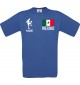 Männer-Shirt Fussballshirt Mexiko mit Ihrem Wunschnamen bedruckt, royal, L