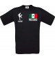 Männer-Shirt Fussballshirt Mexiko mit Ihrem Wunschnamen bedruckt, schwarz, L