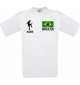 Kinder-Shirt Fussballshirt Brasilien mit Ihrem Wunschnamen bedruckt