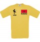 Männer-Shirt Fussballshirt Marokko mit Ihrem Wunschnamen bedruckt, gelb, L