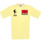 Männer-Shirt Fussballshirt Marokko mit Ihrem Wunschnamen bedruckt, hellgelb, L