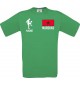 Männer-Shirt Fussballshirt Marokko mit Ihrem Wunschnamen bedruckt, kelly, L