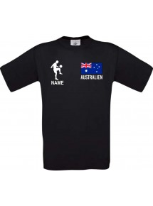 Kinder-Shirt Fussballshirt Australien mit Ihrem Wunschnamen bedruckt