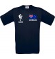 Kinder-Shirt Fussballshirt Australien mit Ihrem Wunschnamen bedruckt, blau, 104