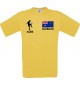 Kinder-Shirt Fussballshirt Australien mit Ihrem Wunschnamen bedruckt, gelb, 104