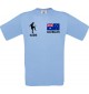 Kinder-Shirt Fussballshirt Australien mit Ihrem Wunschnamen bedruckt, hellblau, 104