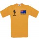 Kinder-Shirt Fussballshirt Australien mit Ihrem Wunschnamen bedruckt, orange, 104
