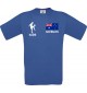 Kinder-Shirt Fussballshirt Australien mit Ihrem Wunschnamen bedruckt, royalblau, 104