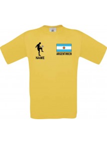 Kinder-Shirt Fussballshirt Argentinien mit Ihrem Wunschnamen bedruckt