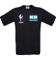 Kinder-Shirt Fussballshirt Argentinien mit Ihrem Wunschnamen bedruckt, schwarz, 104