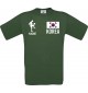 Männer-Shirt Fussballshirt Korea mit Ihrem Wunschnamen bedruckt, grün, L