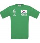 Männer-Shirt Fussballshirt Korea mit Ihrem Wunschnamen bedruckt, kelly, L