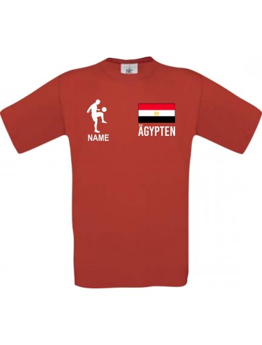 Kinder-Shirt Fussballshirt Ägypten mit Ihrem Wunschnamen bedruckt
