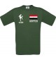 Kinder-Shirt Fussballshirt Ägypten mit Ihrem Wunschnamen bedruckt, dunkelgruen, 104