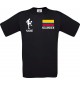 Männer-Shirt Fussballshirt Kolumbien mit Ihrem Wunschnamen bedruckt
