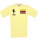 Männer-Shirt Fussballshirt Kolumbien mit Ihrem Wunschnamen bedruckt, hellgelb, L