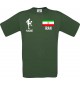 Männer-Shirt Fussballshirt Iran mit Ihrem Wunschnamen bedruckt, grün, L