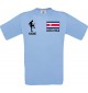 Männer-Shirt Fussballshirt Costa Rica mit Ihrem Wunschnamen bedruckt