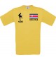 Männer-Shirt Fussballshirt Costa Rica mit Ihrem Wunschnamen bedruckt, gelb, L