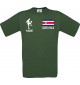 Männer-Shirt Fussballshirt Costa Rica mit Ihrem Wunschnamen bedruckt, grün, L