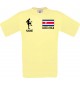 Männer-Shirt Fussballshirt Costa Rica mit Ihrem Wunschnamen bedruckt, hellgelb, L