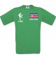 Männer-Shirt Fussballshirt Costa Rica mit Ihrem Wunschnamen bedruckt, kelly, L