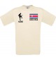 Männer-Shirt Fussballshirt Costa Rica mit Ihrem Wunschnamen bedruckt, natur, L