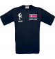 Männer-Shirt Fussballshirt Costa Rica mit Ihrem Wunschnamen bedruckt, navy, L
